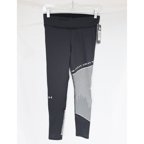 Under Armour ColdGear Block Graphic Leggings Womens Small Compression 1322091 - Picture 1 of 13